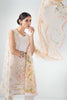 Gul Ahmed Festive Jewelled Collection 2018 – Off White 3 Pc Blended Chiffon FE-110