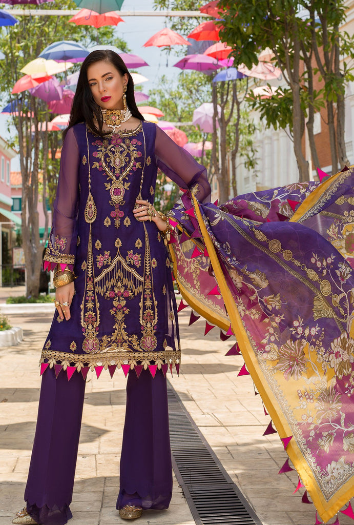 Noor by Saadia Asad Festive Collection 2019 – D2 PURPLE