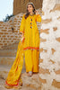 Gul Ahmed Summer Basic Lawn 2021 · 3PC Unstitched Chunri Lawn Suit With Gold Printed Lawn Dupatta CL-1273 B