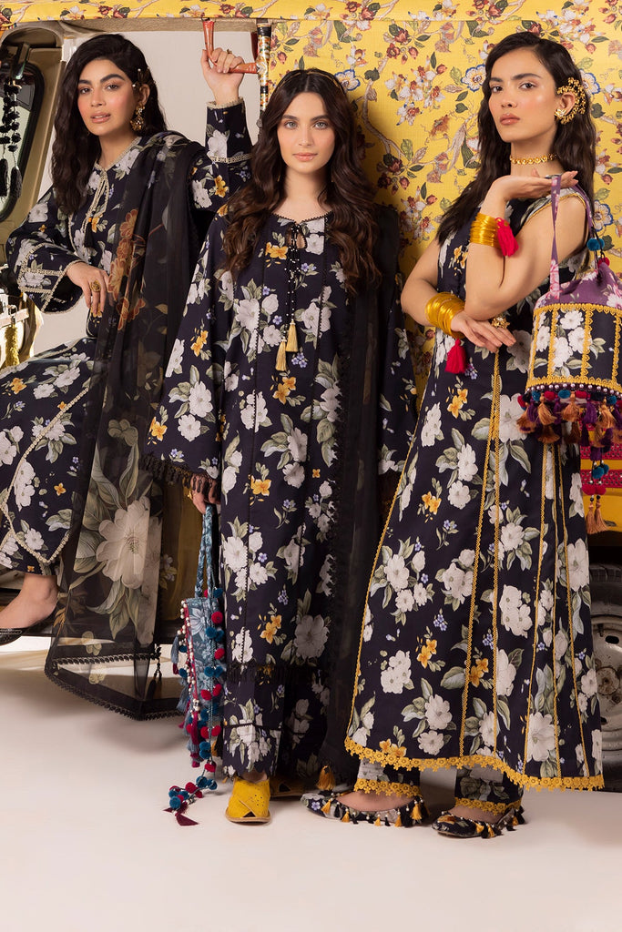 Alizeh Sheen Spring Prints Lawn – FLORA- 3PC SUIT