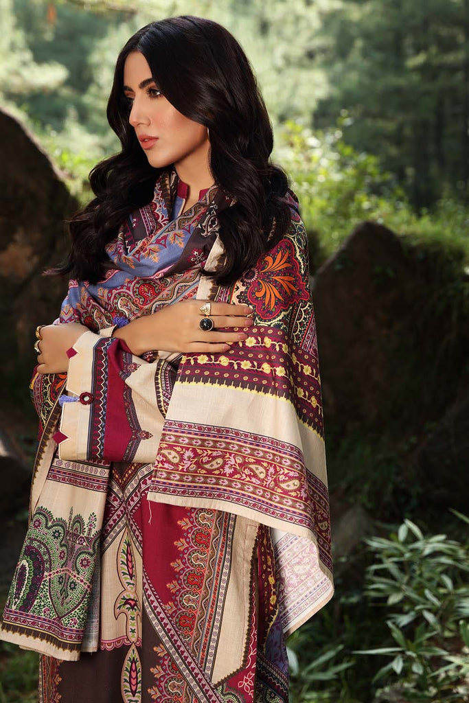 Gul Ahmed Fall/Winter Collection 2021 – 2PC Digital Printed Khaddar Suit TK-12011 A