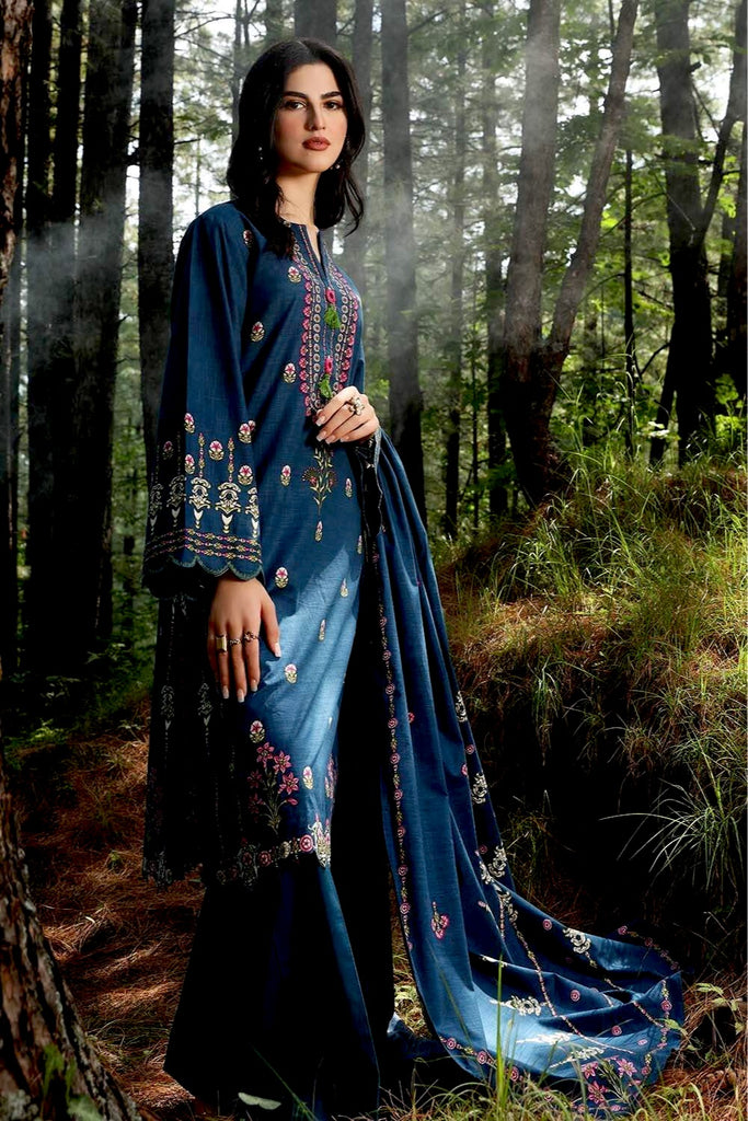 Gul Ahmed Fall/Winter Collection 2021 – 2PC Digital Printed Khaddar Suit TK-12008 A