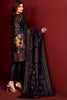 AlKaram Winter Collection – Three Piece Printed Karandi Suit With Printed Karandi Dupatta – FW-08-20-Black