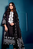 AlKaram Winter Collection – Three Piece Embroidered Cotail Suit With Printed Cotail Viscose Dupatta – FW-09-20-Black