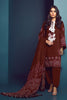 AlKaram Winter Collection – Three Piece Embroidered Cotail Suit With Printed Cotail Viscose Dupatta – FW-09-20-Maroon