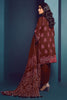 AlKaram Winter Collection – Three Piece Embroidered Cotail Suit With Printed Cotail Viscose Dupatta – FW-09-20-Maroon