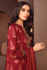AlKaram Winter Collection – Three Piece Embroidered Twill Suit With Printed Twill Viscose Dupatta – FW-13.1-20-Red