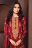 AlKaram Winter Collection – Three Piece Embroidered Twill Suit With Printed Twill Viscose Dupatta – FW-13.1-20-Red