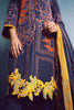 AlKaram Winter Collection – Three Piece Embroidered Khaddar Suit With Printed Khaddar Dupatta – FW-16-20-Blue