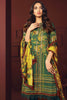 AlKaram Winter Collection – Three Piece Printed Plain Viscose Suit With Printed Plain Viscose Dupatta – FW-19-20-Green