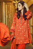 AlKaram Winter Collection 2019 – 3 Piece Printed Twill Viscose Suit with Twill Viscose Dupatta – FW-20.1-19-Orange