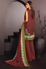 AlKaram Winter Collection – Three Piece Embroidered Karandi Suit With Printed Karandi Dupatta – FW-20.1-20-Red