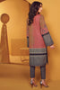 AlKaram Winter Collection – Two Piece Printed Karandi Suit With Dyed Karandi Trouser – FW-24.1-20-Maroon