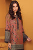 AlKaram Winter Collection – Two Piece Printed Karandi Suit With Dyed Karandi Trouser – FW-24.1-20-Maroon