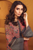 AlKaram Winter Collection – Two Piece Printed Karandi Suit With Dyed Karandi Trouser – FW-24.1-20-Maroon