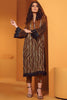 AlKaram Winter Collection – Two Piece Printed Cotail Suit With Dyed Cotail Viscose Trouser – FW-25.1-20-Brown