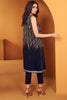 AlKaram Winter Collection – Two Piece Printed Cotail Suit With Dyed Cotail Viscose Trouser – FW-25.1-20-Navy