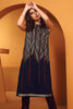 AlKaram Winter Collection – Two Piece Printed Cotail Suit With Dyed Cotail Viscose Trouser – FW-25.1-20-Navy