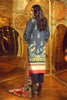 AlKaram Winter Collection 2019 – 3 Piece Printed Cotton Satin Suit with Fancy Dupatta – FW-29-19-Blue