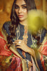 AlKaram Winter Collection 2019 – 3 Piece Printed Cotton Satin Suit with Fancy Dupatta – FW-29-19-Blue