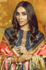 AlKaram Winter Collection 2019 – 3 Piece Printed Cotton Satin Suit with Fancy Dupatta – FW-29-19-Blue