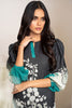 AlKaram Winter Collection – Two Piece Printed Karandi Suit With Dyed Karandi Trouser – FW-36-20-Black