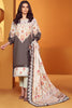 AlKaram Winter Collection – Three Piece Printed Khaddar Suit With Printed Khaddar Dupatta – FW-38.1-20-Grey