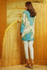 AlKaram Winter Collection 2019 – 2 Piece Printed Twill Viscose Suit with Twill Viscose Trouser – FW-39-19-Blue