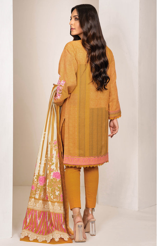 Onora By Humdum Embroidered Khaddar Suit Unstitched 3 Piece HD24O D-08 - Winter Collection