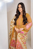 AlKaram Winter Collection – Three Piece Embroidered Khaddar Suit With Printed Khaddar Dupatta – FW-41-20-Mustard