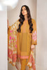 AlKaram Winter Collection – Three Piece Embroidered Khaddar Suit With Printed Khaddar Dupatta – FW-41-20-Mustard
