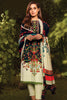 AlKaram Winter Collection – Three Piece Printed Khaddar Suit With Printed Khaddar Dupatta – FW-42-20-Navy Blue