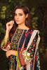 AlKaram Winter Collection – Three Piece Printed Khaddar Suit With Printed Khaddar Dupatta – FW-42-20-Navy Blue