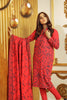 AlKaram Winter Collection 2019 – 3 Piece Printed Khaddar Suit with Khaddar Dupatta – FW-45.1-19-Red