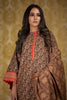 AlKaram Winter Collection 2019 – 3 Piece Printed Khaddar Suit with Khaddar Dupatta – FW-5.1-19-Brown