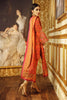 AlKaram Winter Collection 2019 – 3 Piece Embroidered Plain Viscose Suit with Plain Viscose Dupatta – FW-9.1-19-Orange