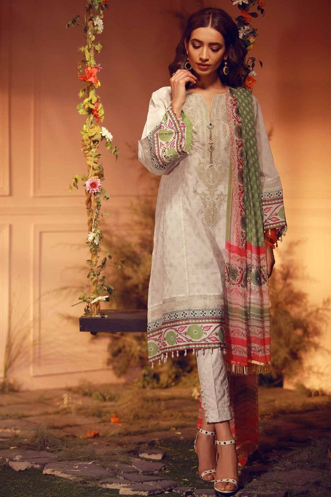 Khaadi Luxury Collection 2018 – G18204 White