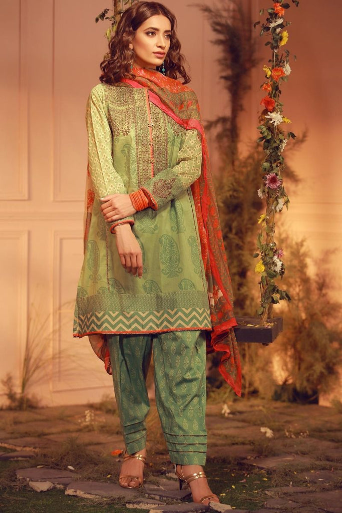 Khaadi Luxury Collection 2018 – G18206 Green