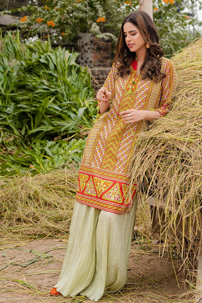Gul Ahmed Summer Basic Lawn 2021 · 1PC Unstitched Printed Lawn Fabric SL-873 B