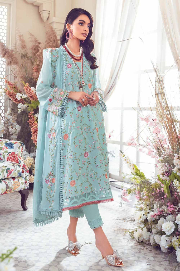 Gul Ahmed Summer 2023 - Premium Collection – 3PC Embroidered Swiss Voile Suit With Embroidered Chiffon Dupatta  LSV-32004