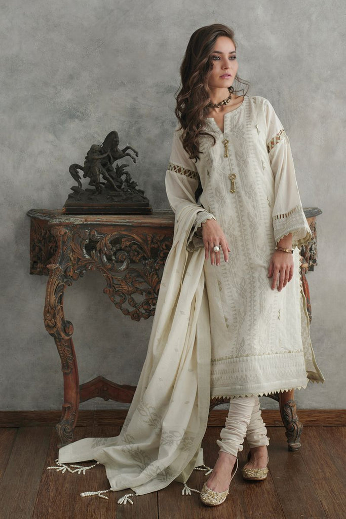 Gul Ahmed Summer 2020 – Premium Collection – 3 PC Jacquard Suit MJ-18