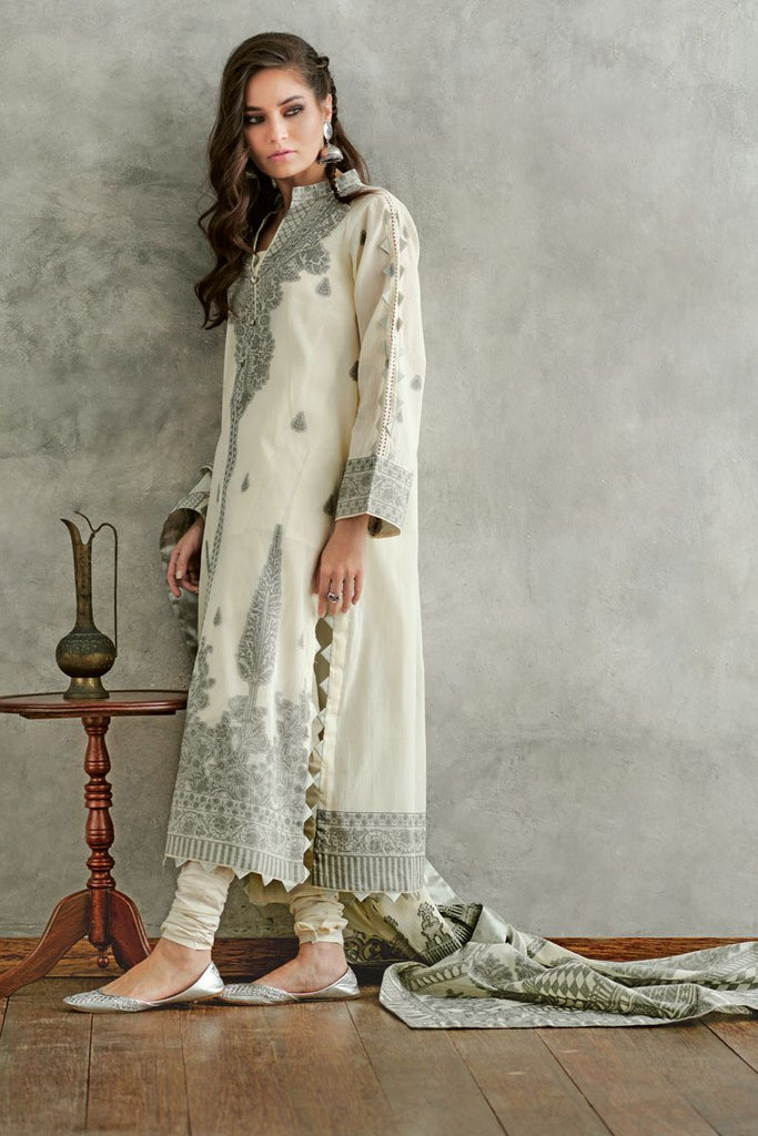 Gul Ahmed Summer 2020 – Premium Collection – 3 PC Jacquard Suit MJ-25