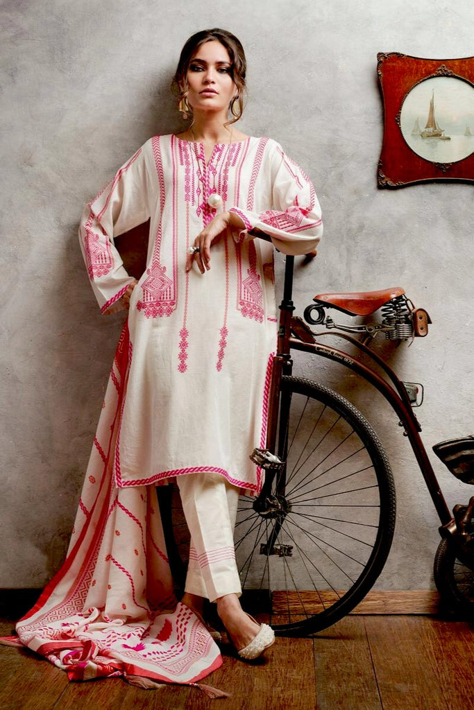 Gul Ahmed Summer 2020 – Premium Collection – 3 PC Jacquard Suit MJ-24