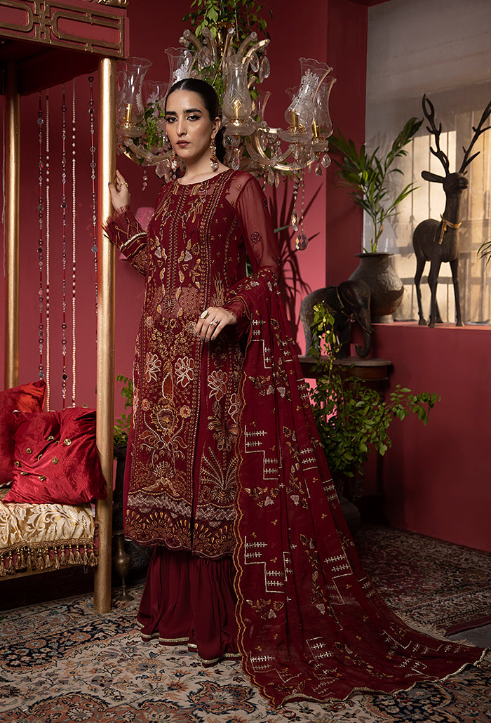 Humdum Collection Heer by Humdum Formal Chiffon Collection – HR-03 – YourLibaas