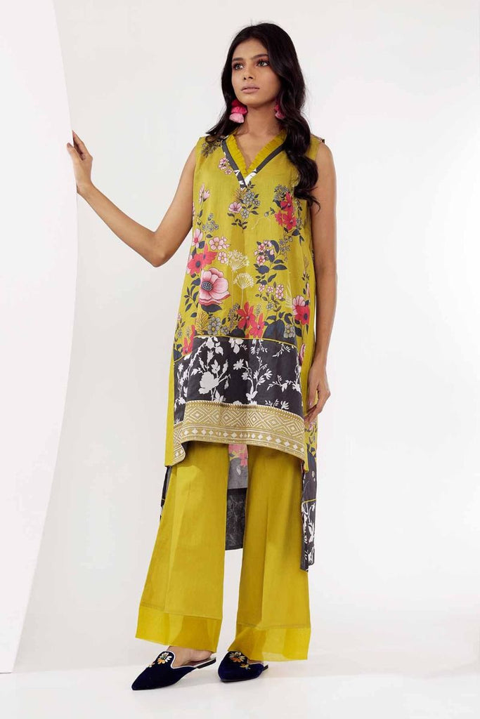 Khaadi Mid Summer Lawn Collection 2018 – I18304 Green 2Pc