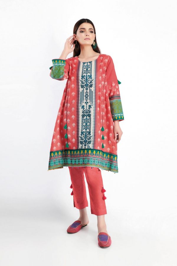 Khaadi Feel Free Spring Lawn Collection 2020 – Shirt Shalwar – I20105 Pink