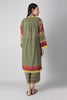 Khaadi Spring Collection 2021 – 2PC Suit · Embroidered Kameez Pants · I21105 Green