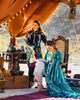 Erum Khan Luxury Lawn Collection 2021 – ER05-DEEP EMERALD