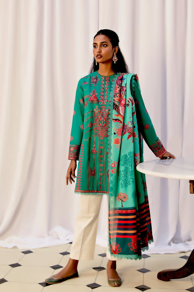 Zaha by Khadijah Shah Lawn Collection – NAHID  (ZL21-10 B)