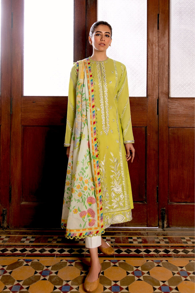 Zaha by Khadijah Shah Lawn Collection – SOSAN  (ZL21-07 B)